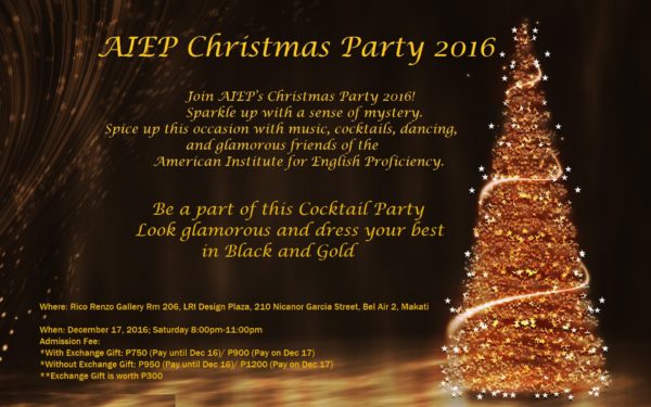 A Black and Gold Christmas Party